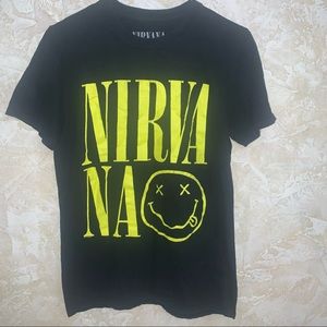 Nirvana short sleeve tshirt men’s size small women’s size fits more of a medium